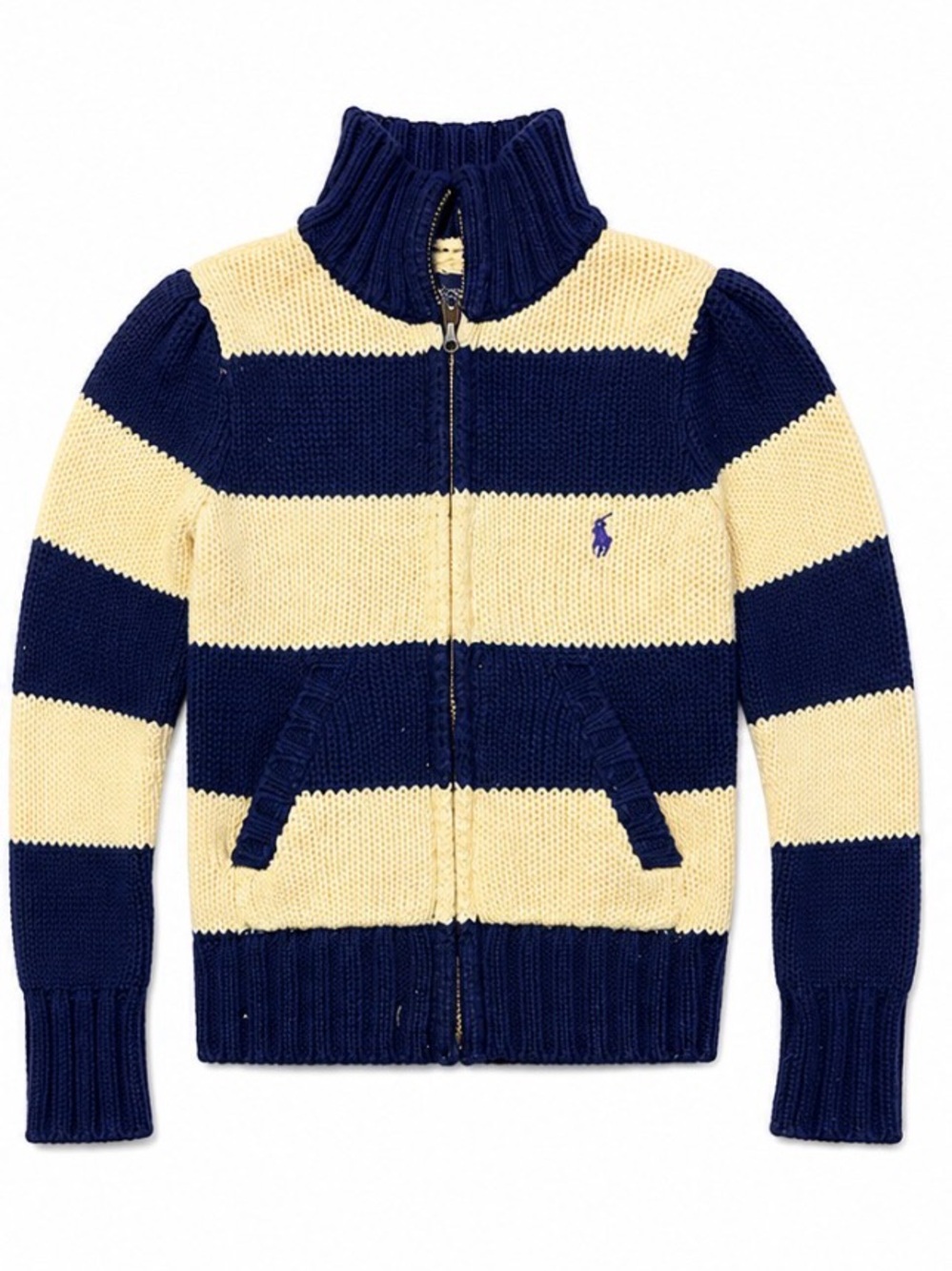 Polo Ralph Lauren Boys 4T Striped Full Zip Sweater